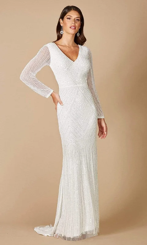 Flash Sale Now Charming Silhouette Lara Dresses - 51088 Long Sleeve Embellished Column Gown