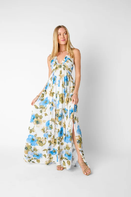 Classic Modern Offers Graceful Cut Headlines Maxi Dress