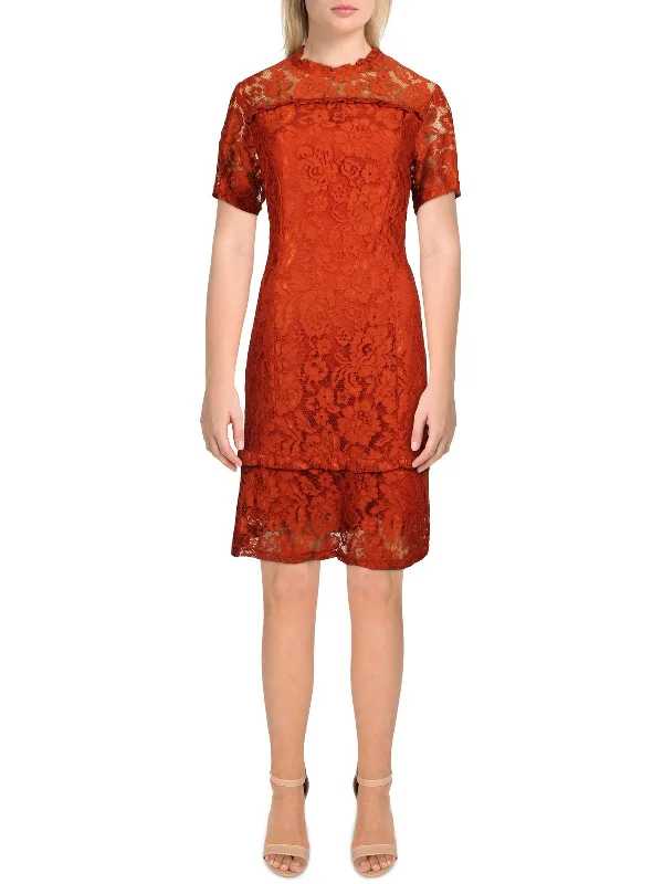 Low Price Special Feminine Flow Womens Lace Knee Midi Dress