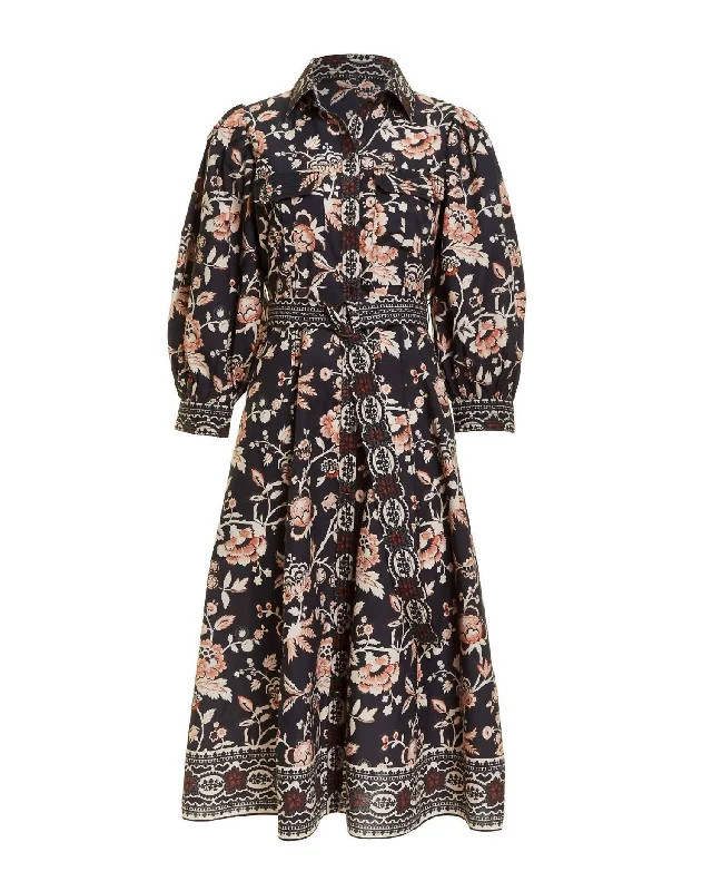 Discount Extravaganza Exquisite Craftsmanship Sula Midi Dress In Devon Print