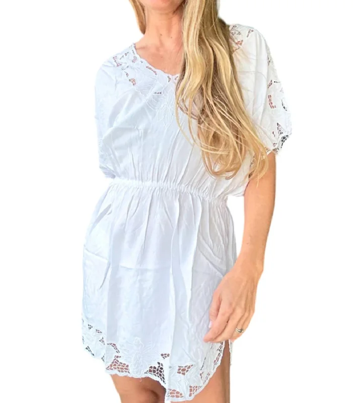 Timeless Elegance Redefined Weekend Special Shelly Mini Dress In White