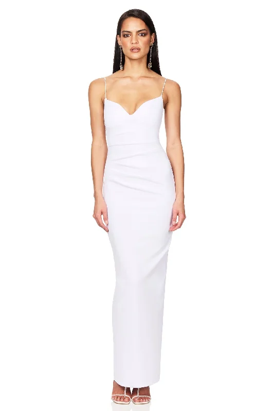 Trendy Looks On Sale Sleek Design Nookie Affinity Maxi Dress - White