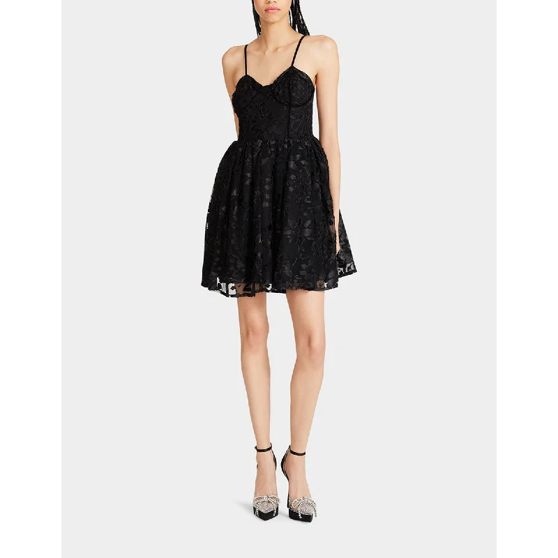 Special Offers, Don't Miss Flowing Silhouette Lucia Mini Dress Black