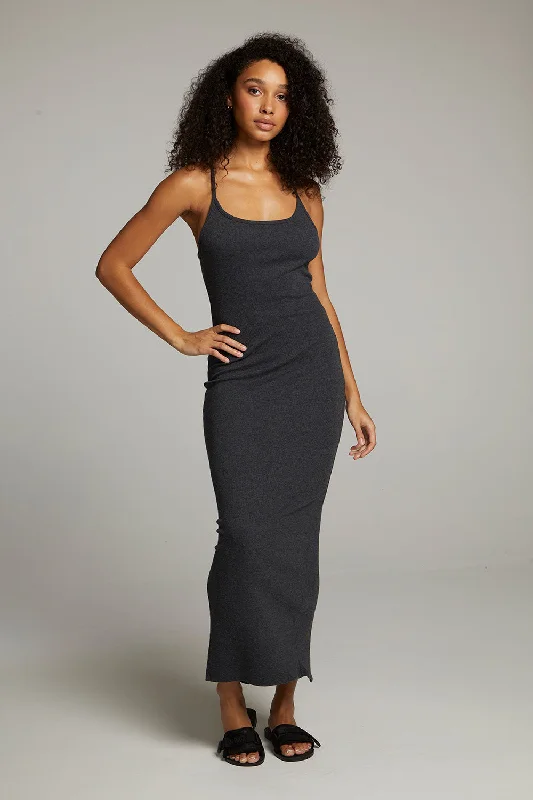 Chic Style, Always In Vogue Sophisticated Cut Emma Black Maxi Dress