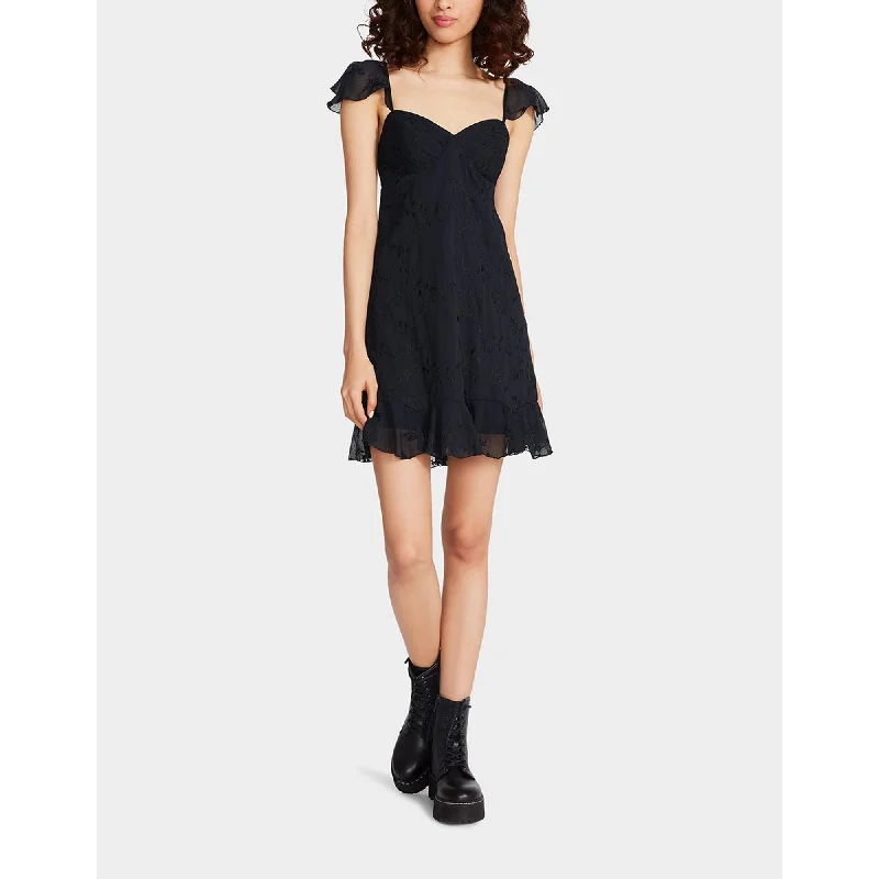 Clearance Sale, All Cheap Seasonal Trend Lotus Mini Dress Black