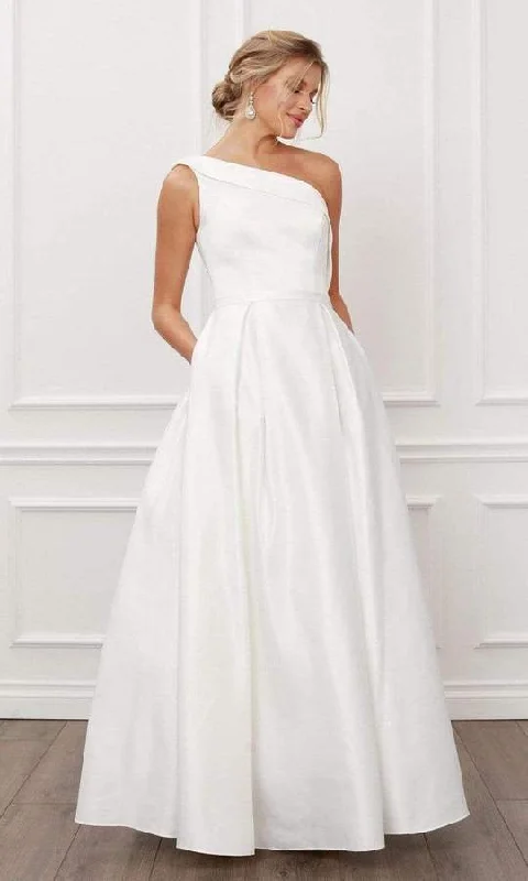 Limited Time Deal Graceful Cut Nox Anabel - E469SC Sleeveless Asymmetric Pleated Ballgown