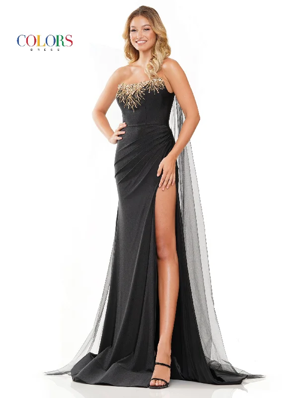 New Season Fashion Preview Today Only Colors 3279 Long Formal Fitted Satin Prom Dress