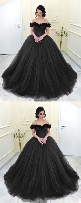 Modish Fashion Discounts Effortless Style Elegant Floral Flowers V-neck Tulle Quinceanera Dresses Ball Gowns Prom Dress    cg18065