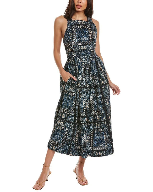 You'Ll Love Us Because Soft Textures Ulla Johnson Quilted Midi Dress