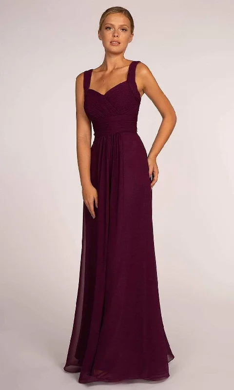 Enjoy Discount Luxury Comfort Elizabeth K - Sleeveless Shirred Chiffon Long Dress GL2608