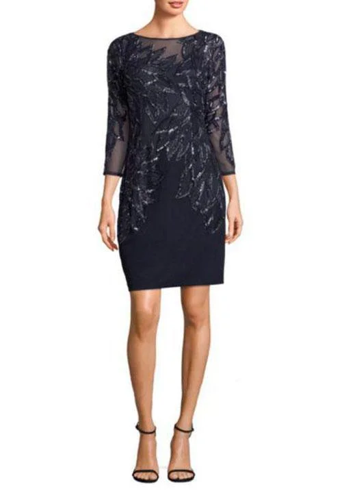 Unleash Your Style Flash Sale Aidan Mattox - Long Sleeve Embellished Mesh Dress MD1E201969SC