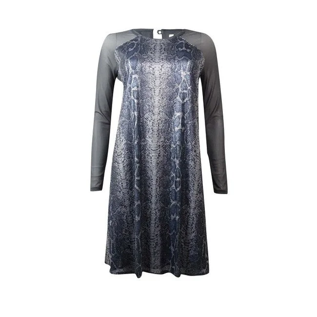 Limited Time Offers Seasonal Trend RACHEL Rachel Roy Women's Sequined Long Sleeve Dress