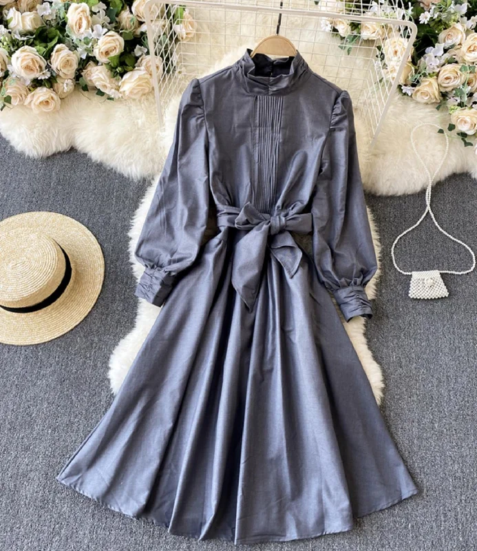 Day-To-Night Styles Casual Elegance Elegant A line long sleeve dress  1309