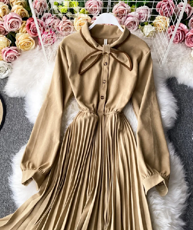 Top Brand Discounts Alluring Design Stylish autumn long sleeve dress A line dress  984