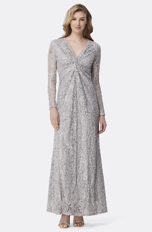 Fashion Forward, Function First Limited - Edition Drops Tahari Asl - Twist Front Long Sleeve Sequin Lace Dress TLMU9KE769SC