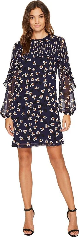 Big Savings Luxury Comfort Donna Morgan - Ruffle Long Sleeve Multi Print Dress D5513MSC