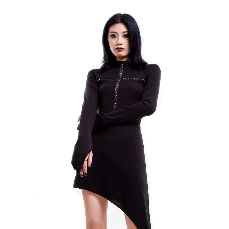 Vintage-Modern Style Offers Great Deals on Ethnic Cultural Wear Women's Punk Beaded Irregular Dress