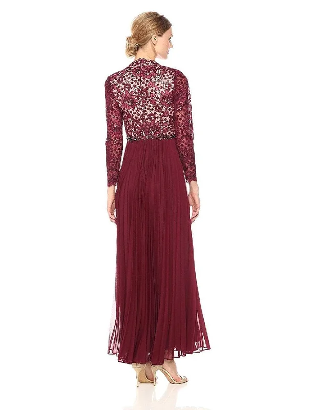 Seasonal Fashion Statement Piece Decode 1.8 - Long Sleeve Floral Laced Chiffon Dress 184210SC