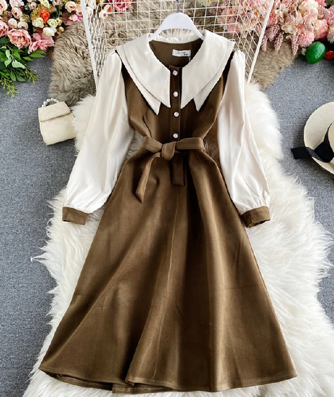 Limited Time Flash Sale Contemporary Elegance Cute long sleeve dress fashion girl dress  980